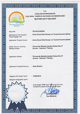 Üretim İzin Belgesi